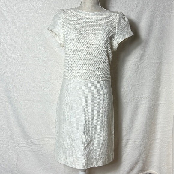 L’AGENCE from Intermix Short Sleeve Crochet Bodice Dress Size 6 NWT - Picture 2 of 11